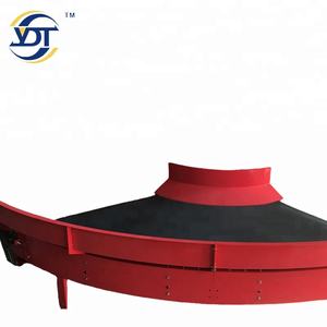 90 graden automatische gebogen roestvrijstalen transportband voor restaurants en de voedingsindustrie, duurzaam, nieuw, rechtstreeks uit de fabriek - Product Image 6