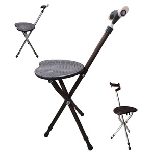 Bastón plegable telescópico <span class=keywords><strong>para</strong></span> personas mayores, bastón plegable con asiento <span class=keywords><strong>para</strong></span> <span class=keywords><strong>caminar</strong></span> - Product Image 1