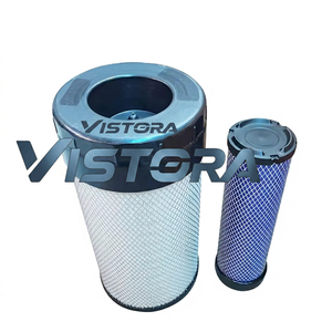ชุดไส้กรองอากาศสำหรับรถบรรทุกตัวเรือนกรองอากาศเครื่องยนต์ P785389 RS5489 P785589 AF25589 P536457 AS87540S ใช้กระดาษกรองคุณภาพสูง - Product Image 2