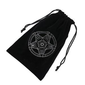 Kemasan Perhiasan Tas Beludru Tali Serut untuk Kemasan Hadiah Tas Kartu <span class=keywords><strong>Tarot</strong></span> Papan Permainan - Product Image 3