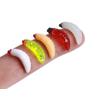 Lot de 100 leurres souples artificiels en silicone de 2,4 cm et 0,4 g pour la pêche au bar et à la truite, vente en gros - Product Image 5