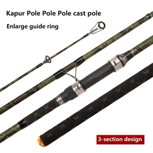 Canne à pêche spinning en carbone 3 sections 3,3M-3,9M à action rapide, poignée composite pour la pêche en bateau en mer et la pêche en <span class=keywords><strong>surfcasting</strong></span> en eau salée - Product Image 5