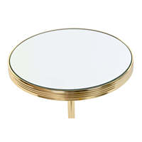 Table d'appoint en laiton avec miroir 42,5 cm x 42,5 cm x 49 cm Or