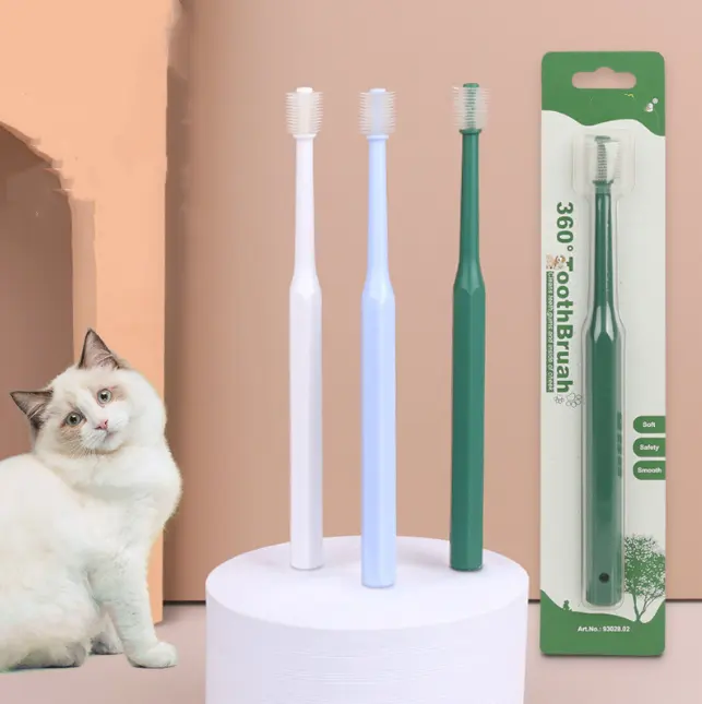 Amazon Hot Sale Meest Populaire Producten Schoonmaak Tandenborstel Kat Hond Tandenborstel Dierenverzorging