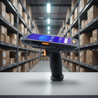 Lector y Escritor RFID UHF Portátil para Teléfonos Inteligentes, Lector de Códigos de Barras PDA con Android 15, Pantalla de 5.5 Pulgadas, 9000 mAh, Largo Alcance de 5 m, en Stock