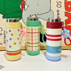 แก้วกาแฟลายการ์ตูน สแตนเลส 316  กระติกน้ำสุญญากาศแบบหนา เก็บความร้อนได้ 6-12 ชั่วโมง พกพาสะดวก เหมาะสำหรับเป็นของขวัญทางธุรกิจ - Product Image 1