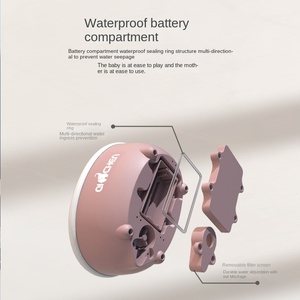 Bechotoy Jouet de Bain Interactif Mignon Cochon en Plastique ABS avec Fonction de Pulvérisation <span class=keywords><strong>d</strong></span>'<span class=keywords><strong>Eau</strong></span> pour Bébé et Pommeau de Douche - Product Image 4