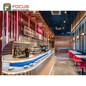 Luxury Coffee Display Rack Mug Cup Display <b>Shelf</b> Oak Grain Store Product Display Rack - Product Image 2