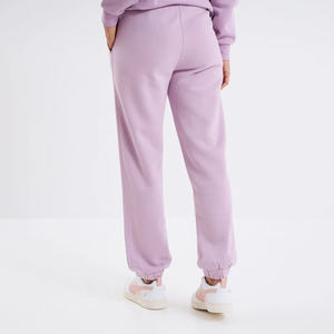 Pantalones de Forro Polar de Pierna Recta con Encaje de Diseño Minimalista para Mujer, con Paneles Laterales Sin Costuras y Detalle Sutil en la Cintura - Product Image 3