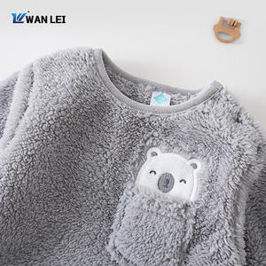 Kinder Winter Warm Huis Kleding Koraal Fleece Flanellen Pyjama Casual Carmour <span class=keywords><strong>Baby</strong></span> Pullover Jongens Kleding Sets - Product Image 4