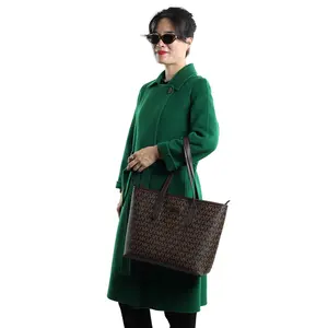 批发新款绿色羊毛羊绒大衣配冬季束带优雅缺口领单扣羊绒夹克