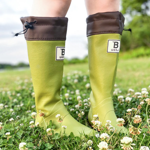 Bottes <span class=keywords><strong>de</strong></span> <span class=keywords><strong>pluie</strong></span> hautes pour femmes en gros, <span class=keywords><strong>petite</strong></span> quantité, avec tige en résine Crosyile, imperméables et antidérapantes pour le camping en extérieur - Product Image 3