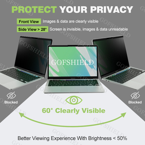 แม่เหล็กแบบถอดได้สองด้านอุปกรณ์ป้องกันหน้าจอเพื่อความเป็นส่วนตัวสำหรับ MacBook Air 13.3 Pro แล็ปท็อปโทรศัพท์มือถือบางเฉียบกันน้ำเต็มรูปแบบ - Product Image 2