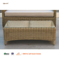 BHR Villa Farmhaus PE-Rattan Modulares Garten-Sofa-Set Outdoor-Möbel Hochwertig und Langlebig