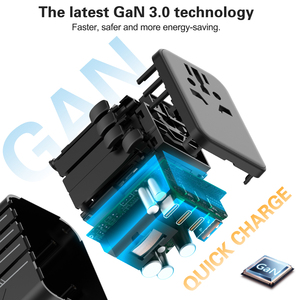 <span class=keywords><strong>Adaptateur</strong></span> de voyage GaN universel, <span class=keywords><strong>adaptateur</strong></span> de voyage universel avec PD100W, <span class=keywords><strong>adaptateur</strong></span> universel pour l'Allemagne, les États-Unis, l'<span class=keywords><strong>Angleterre</strong></span>, l'Italie, l'Australie - Product Image 2