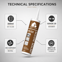 Scellant silicone neutre à durcissement neutre, résistant aux intempéries, pour travaux de construction et de bâtiment polyvalents, colle adhésive