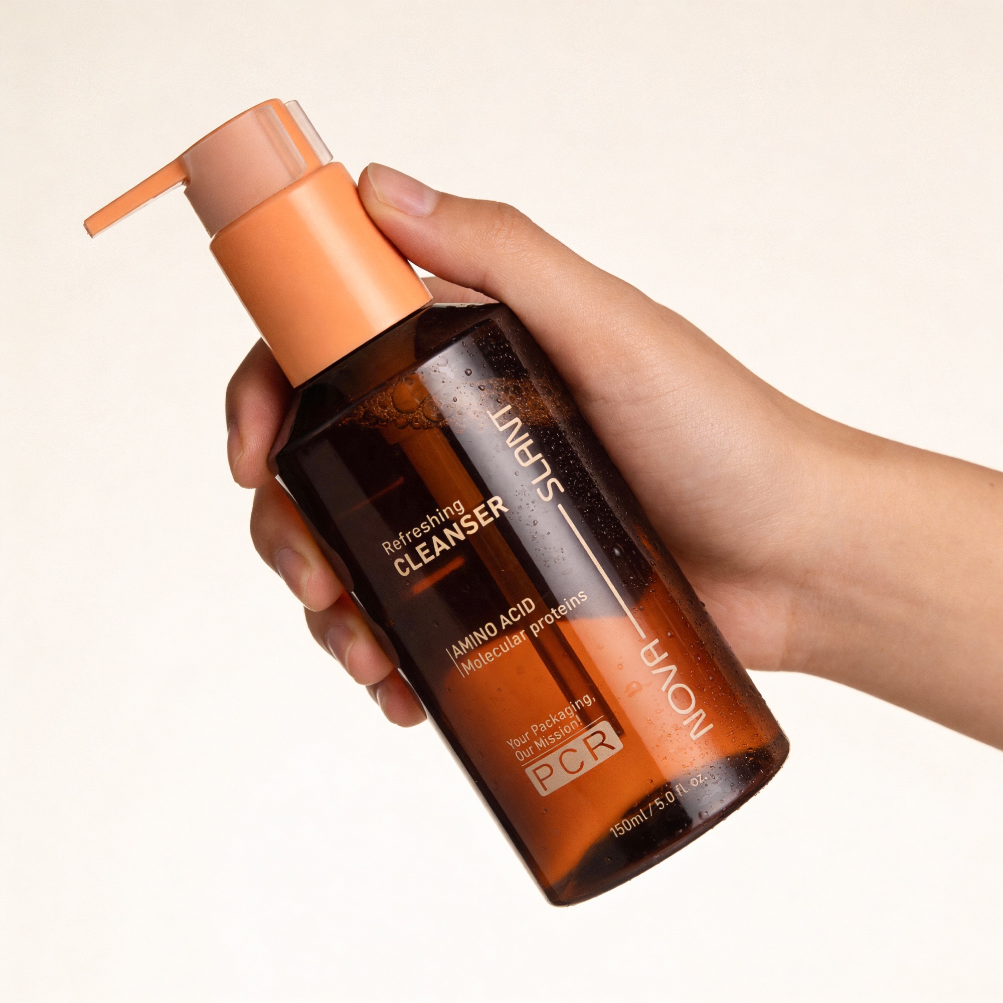 body oil bottles 200 ml pet amber