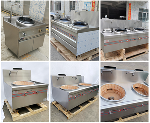 Estufa Wok de Gas comercial de alta potencia de 42kw Estación de cocina Wok de un solo quemador asiático para restaurantes y cocinas industriales - Product Image 4