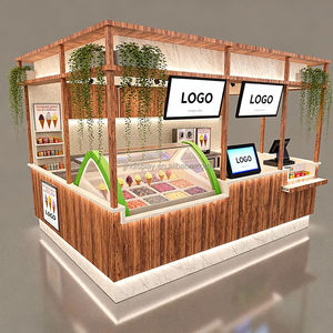 Kiosque de centre commercial personnalisé, comptoir de bar pour café, présentoir de vente, <span class=keywords><strong>mini</strong></span>-kiosque de crème glacée, design de kiosque pour café et smoothies - Product Image 5