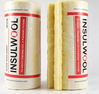 INSULWOOL Rouleau de laine de verre isolante pour fermes d'élevage et cloisons insonorisantes KTV, matériau de cloisonnement pour murs