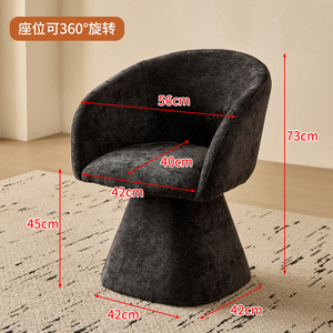Silla de tocador de hierro de estilo <span class=keywords><strong>italiano</strong></span> vintage con un asiento y respaldo giratorio para dormitorio, silla de maquillaje de alta gama, taburete para manicura - Product Image 6
