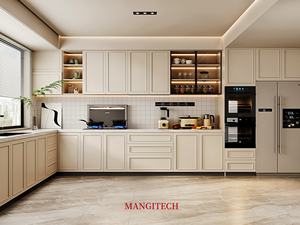 MANGITECH Set di Mobili da Cucina Moderni in Legno Stile Shaker, Pronti per il Montaggio, Mobili Base con Ante in Vetro per Ristrutturazioni Domestiche - Product Image 5