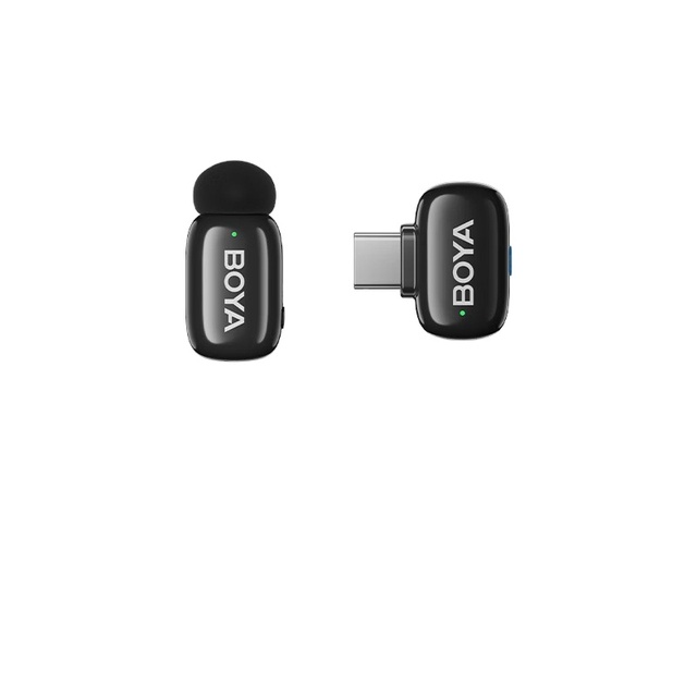 For Mini Fingertip Wireless Collar Clip Microphone with Noise Reduction for Live Interview & Recording