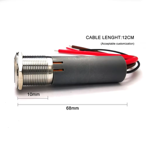 Interruptores de Botão de Pressão em Aço Inoxidável 316L para Iate e Barco com Fusível 5A 10A 20A - Product Image 3