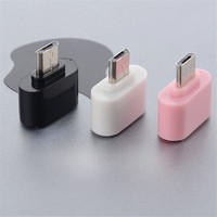 Mini USB OTG vers USB 2.0, 5 broches, adaptateur Compatible avec tablette Samsung Android, pc, blanc