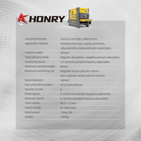 Machine de débavurage automatique de métaux Honry QC930, contrôle PLC, AC 380V/50Hz, puissance 7,5 kW, pour le traitement des alliages d'acier inoxydable
