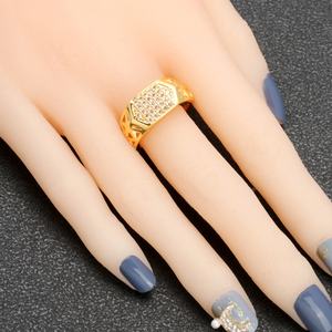 JXX Venta al por Mayor Anillos de Circonio Chapados en Oro de 24K, Joyería Hermosa para Mujer, Anillos de Boda de Diamantes de Oro - Product Image 2