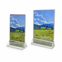 Porte-cartes de visite personnalisé en acrylique, support de numéro de table, support de plaque nominative de bureau, support transparent