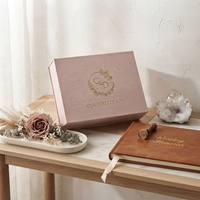 Boîte cadeau en lin, boîtes colorées, présentoir pour studio photo artistique, étui de livraison de photos, organisateur neutre, emballage client