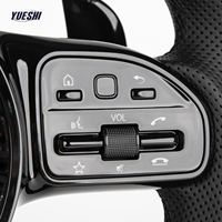 Volant sport en fibre de carbone personnalisé avec boutons tactiles pour Mercedes Benz Classe C, Classe E, Classe S, GLC, GLE, GLS - Plug and Play