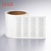 Etiqueta RFID UHF para Vehículos con Chip UCODE9 Personalizado, Lectura de Largo Alcance de 1~25m, Anti-transferencia, para Parabrisas