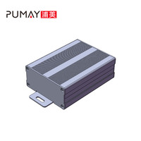 Boîtier en aluminium pour lampe torche PUMAY, extrudé en Chine, finition sablée, couleur noire, certifié CE pour systèmes d'affichage 76*35-100 mm