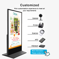 Pantalla de información de mapa de Google para 43 49 55 65 y 75 pulgadas Sistema Android o Windows Pantalla táctil de publicidad