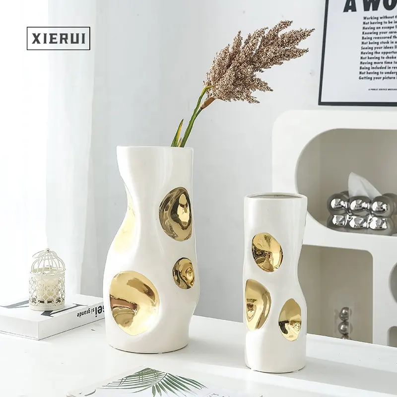 Modern Creative Unique Shape Creative Vase Nordic Minimalist Tabletop Kettle Shaped Flower Vase Ornament for House Office