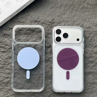 Coques de téléphone magnétiques électroplaquées transparentes deux-en-un de haute qualité BAILI Factory pour iPhone 17 PRO