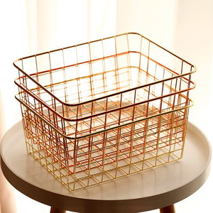 En gros fer d'art en métal <span class=keywords><strong>de</strong></span> grillage <span class=keywords><strong>de</strong></span> stockage <span class=keywords><strong>panier</strong></span> multifonctionnel décoratif nordique style cuisine <span class=keywords><strong>salle</strong></span> <span class=keywords><strong>de</strong></span> <span class=keywords><strong>bain</strong></span> maison fruits secs <span class=keywords><strong>panier</strong></span> - Product Image 5