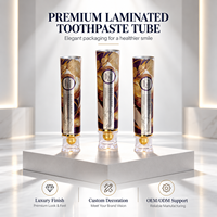 Tube de dentifrice imprimé sur mesure, design intégral, emballage cosmétique pour la promotion de la marque