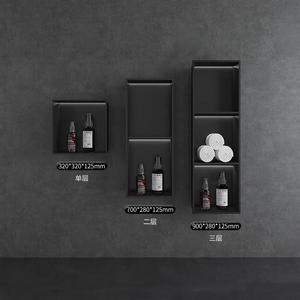 Nouvelle tendance de luxe en acier inoxydable coloré 1 2 3 4 couches accessoires de <span class=keywords><strong>Niche</strong></span> de <span class=keywords><strong>douche</strong></span> de salle de bain avec lumière <span class=keywords><strong>LED</strong></span> 12V 2023 - Product Image 4