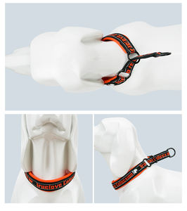 Custom Design Gradiënt Tactisch Verstelbare Zachte Duurzame Kraag Voor Grote Hond 2 Inch Zware Neopreen Gewatteerde Hondenhalsband - Product Image 3