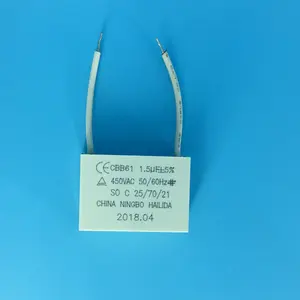 ceiling fan motor capacitor 1.5mf cbb61 450v ac run