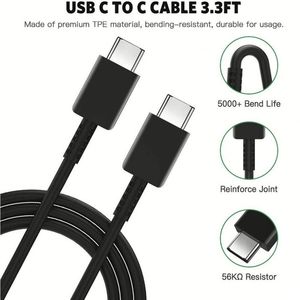 <b>Type</b>-<b>C</b> Cable for Samsung Cable <b>Type</b>-<b>C</b> <b>to</b> <b>Type</b>-<b>C</b> Charger for Samsung Galaxy S20 S21 S22 Note10 <b>USB</b>-<b>C</b> Cable for Samsung S21 S21+ - Product Image 4