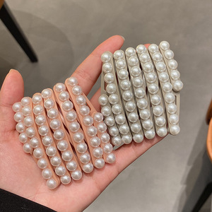 للبيع بالجملة عصابة رأس لؤلؤية قابلة للطي للنساء عصرية غير قابلة للإنزلاق غير لامعة مصممة فاخرة عصابة رأس مخصصة - Product Image 3