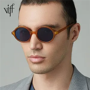 VIFF Cina Grosir Pria Kacamata Matahari Bulat Kecil HP20016 Cina Produsen Kacamata Pemasok Oculos De Sol Dos Homens