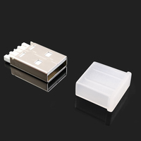 Câble d'interface de ligne de données USB 2.0, prise mâle USB 3.0, capuchon anti-poussière, gaine en plastique de protection