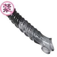 Manchon vibrant pour pénis, extenseur réaliste en forme de dildo, extension de 8 cm
