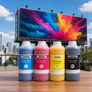 Encre éco-solvant à faible odeur la plus vendue 1000ml CMYK pour têtes d'impression i3200 i1600 Impression publicitaire commerciale en vrac - Product Image 1